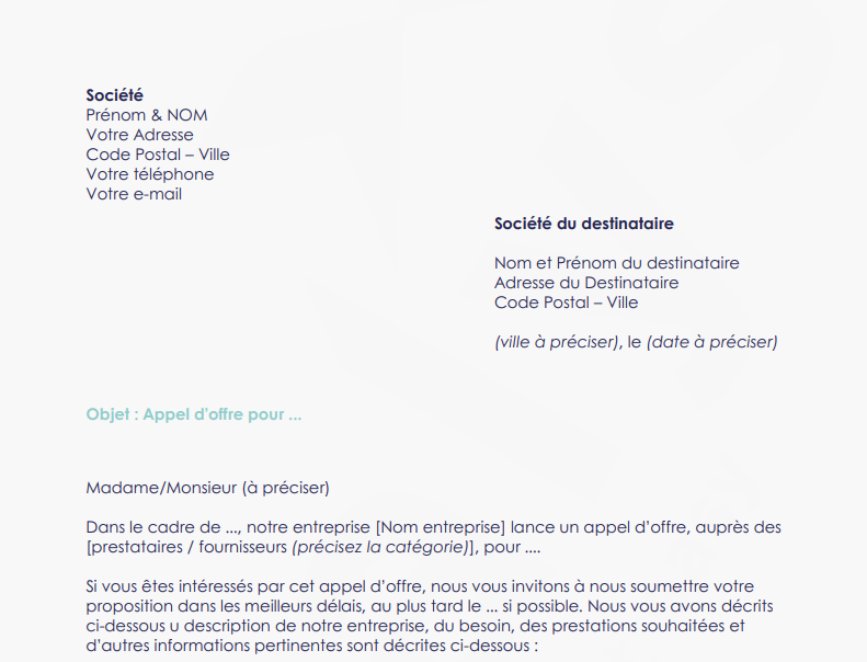 Comment créer un appel d’offres ? [Modèle PDF à télécharger]