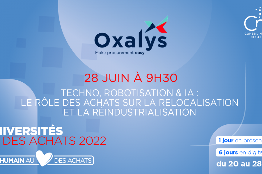Oxalys sera présent lors des UDA 2022