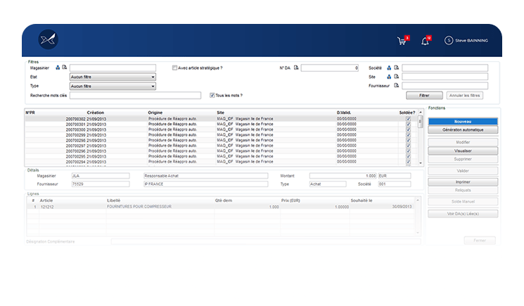 Logiciel de gestion des Achats et des Stocks Oxalys