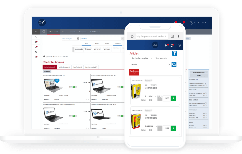 La solution de Procurement Oxalys digitalise votre processus Procure to pay depuis la demande d’achat jusqu’à la mise en paiement des factures