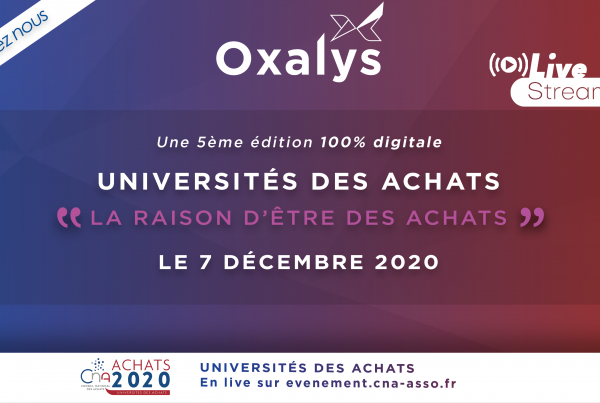 Oxalys partenaire des Universités des Achats 2020